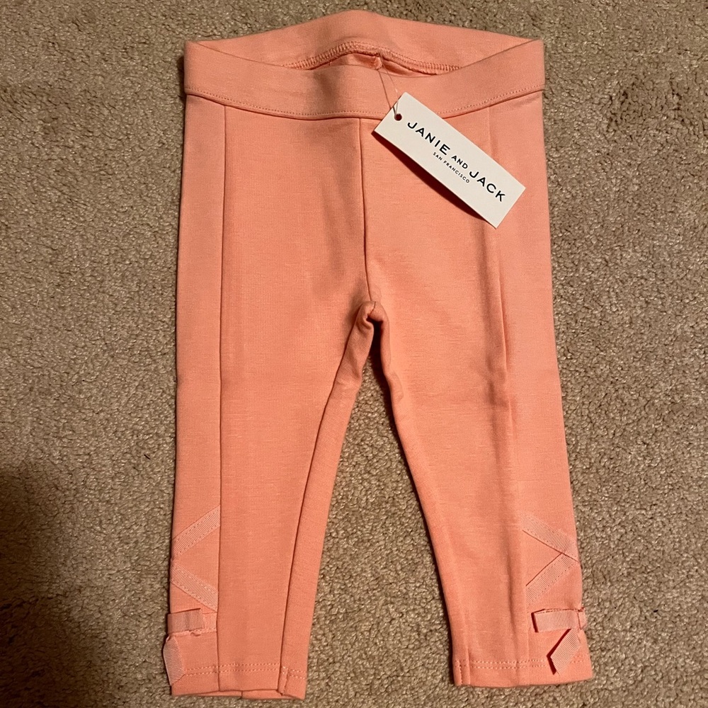 Janie and jack ribbon cuff ponte pant